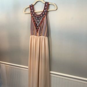 Boho long hippie dress with unique top from Swell
